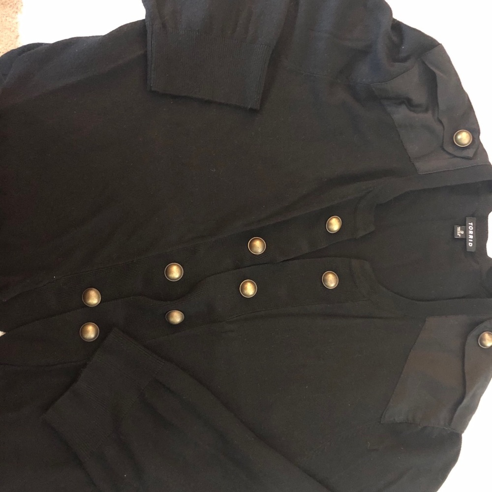 Military cropped cardigan